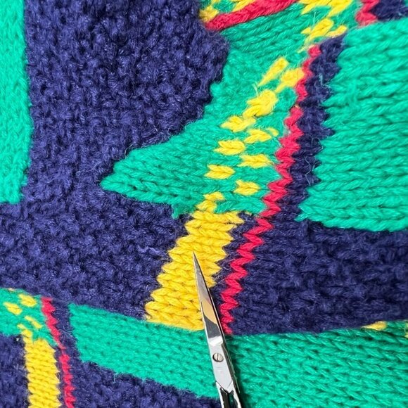 VTG Izod Retro Plaid Handknit Cardigan Sweater Plus Size 2X Relaxed Fit
Grandma - Picture 14 of 16